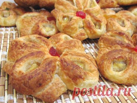 Роскошная идея выпечки слоек-"розанчиков" | Четыре вкуса