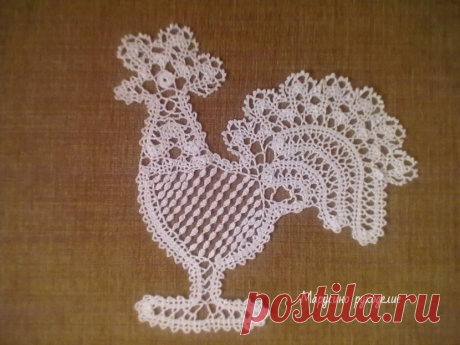 Оказывается, вязать брюггское кружево легко | Марусино рукоделие | Пульс Mail.ru Как я вязала петушка