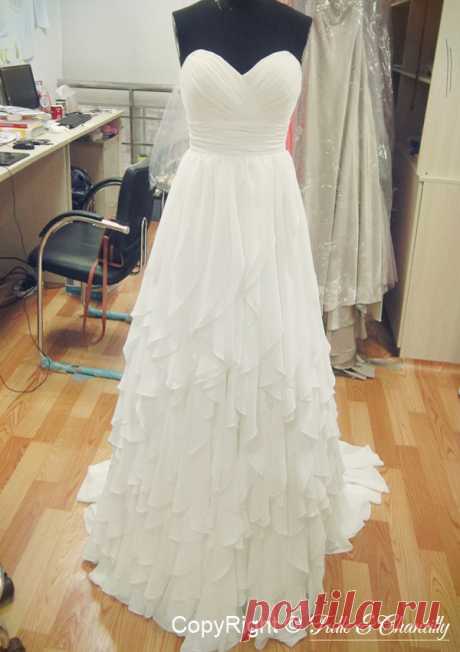 {Process Show Time} Hand-made Chiffon Bridal Dress | Tulle & Chantilly Wedding Blog