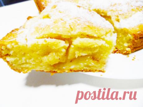 Яблочный пирог с запечеными целыми яблоками и мандаринами рецепт с фото