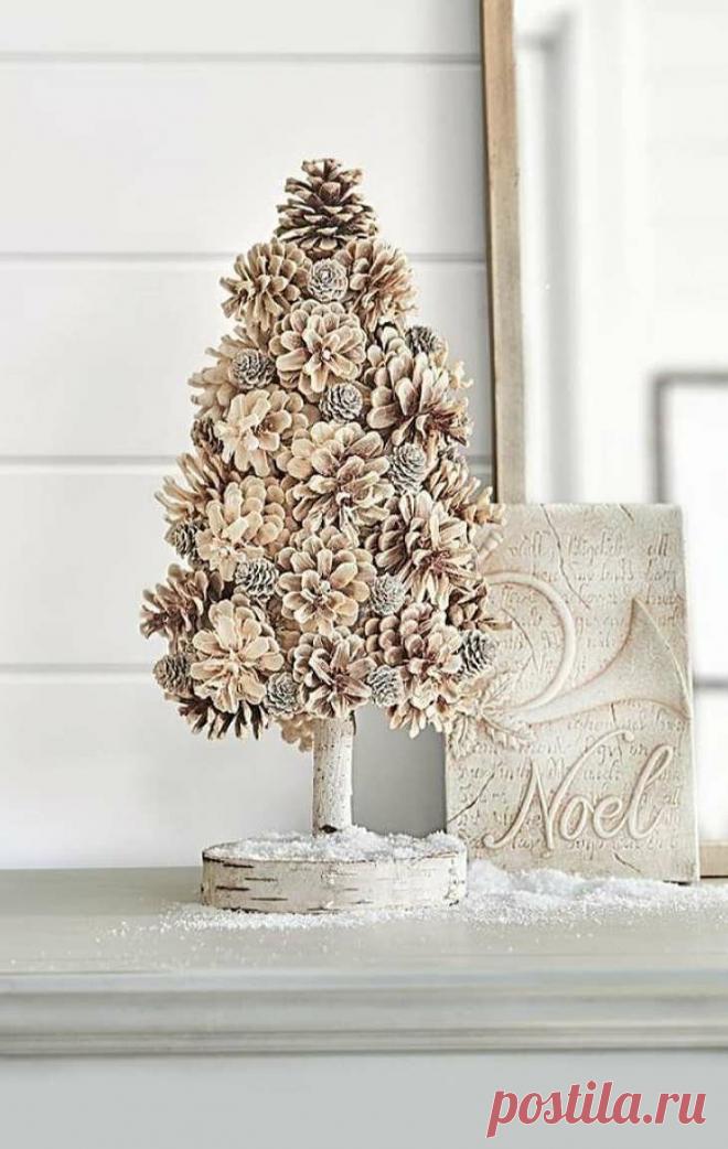 Чудесные новогодние украшения из шишек своими руками | Конфитюр | Яндекс Дзен