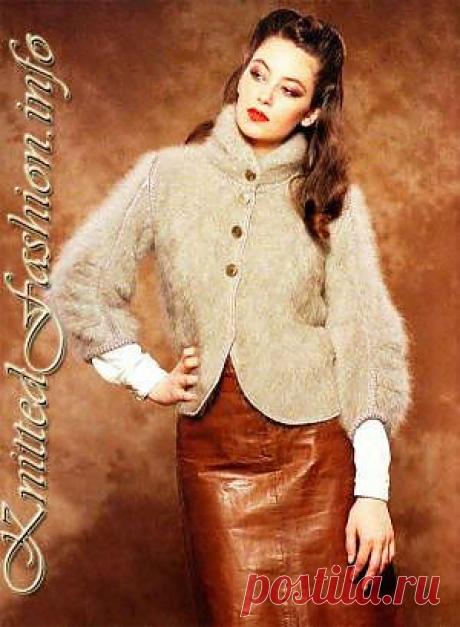 Жакет из ангоры - KnittedFashion.info - Модное Вязание