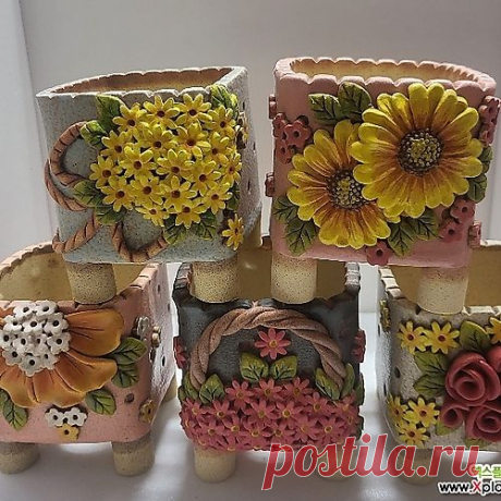 바이수공방분 사각 5 종 (신상) - 다육화분(Succulent Pot)