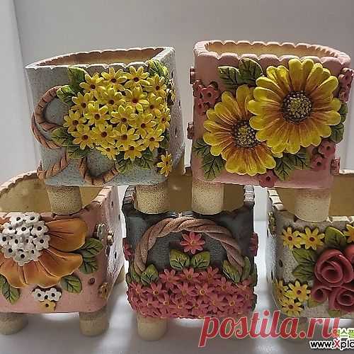 바이수공방분 사각 5 종 (신상) - 다육화분(Succulent Pot)