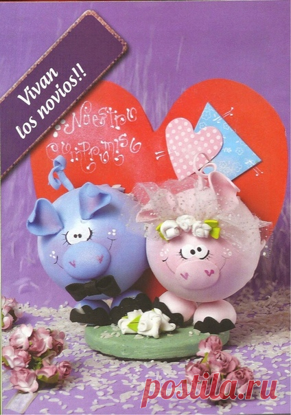 #символгода#хрюшки#свадьба#женихиневеста#новыйгод#фоамиран