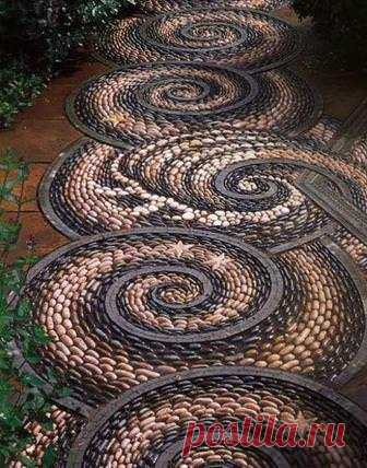 Садовые дорожки из гальки на вашей даче