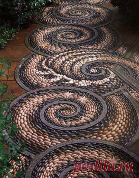 Садовые дорожки из гальки на вашей даче