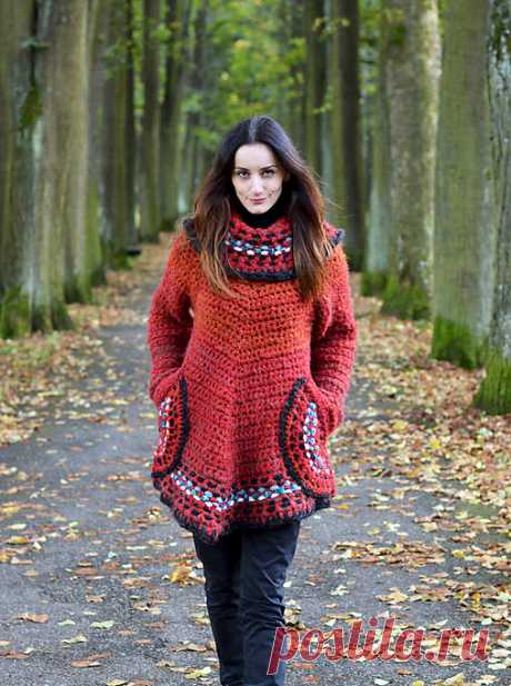 Desiré - pončo s rukávmi / Artika - SAShE.sk - Handmade Svetre/Pulóvre