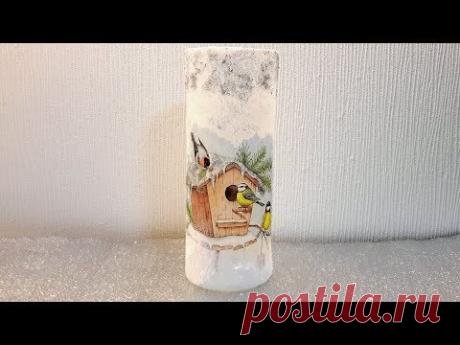 ШИКАРНАЯ ВАЗА ЗИМНИЙ ДЕКОР...WINTER DECOR