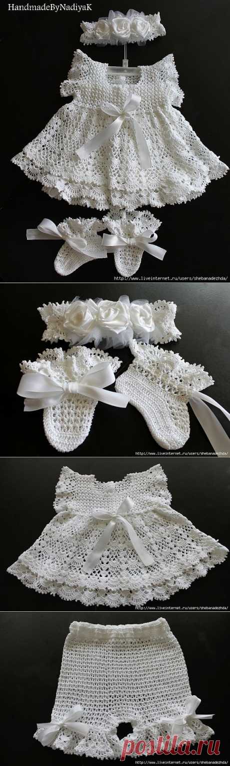 &quot;Baby Angel&quot; Праздничный наряд для девочки. 0-6 месяцев..