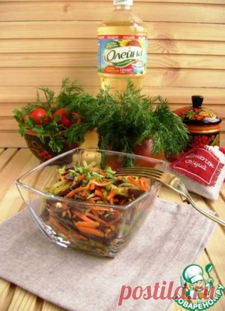 Салат из редьки с черным хлебом - кулинарный рецепт