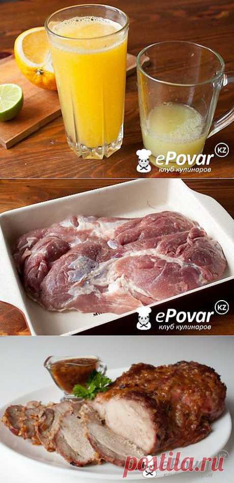 Свинина в цитрусово-луковом соусе — Рецепт приготовления с фото — Горячие блюда, Блюда из мяса