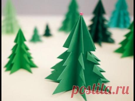 Kağızdan şam ağacı düzəldirik.