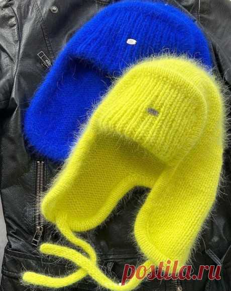 Шапка - ушанка спицами, 35 моделей с описанием и видео-уроками, Вязание для женщин