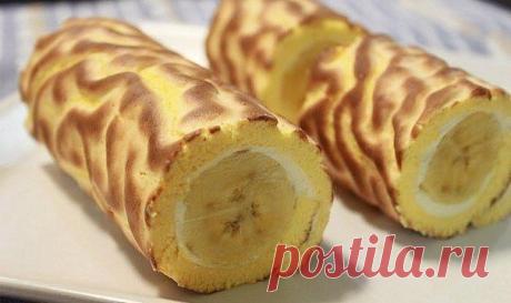 Банановый рулет.