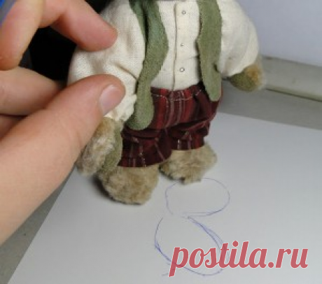 Моделирование туфелек для мишки Тедди