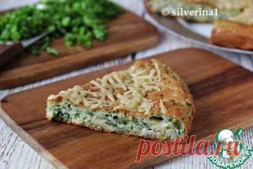 Пирог с зелёным луком и курицей – кулинарный рецепт