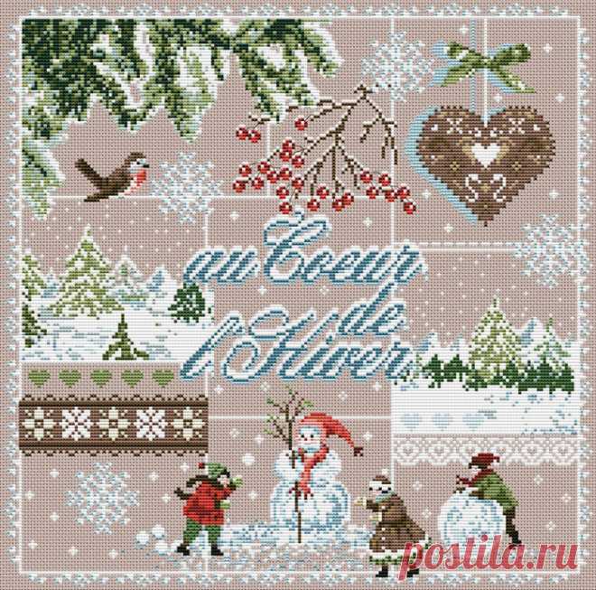 ВЫШИВКА-Au Coeur de I,Hiver