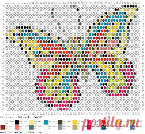 Онлайн-программа для создания схем для бисероплетения и вышивания.