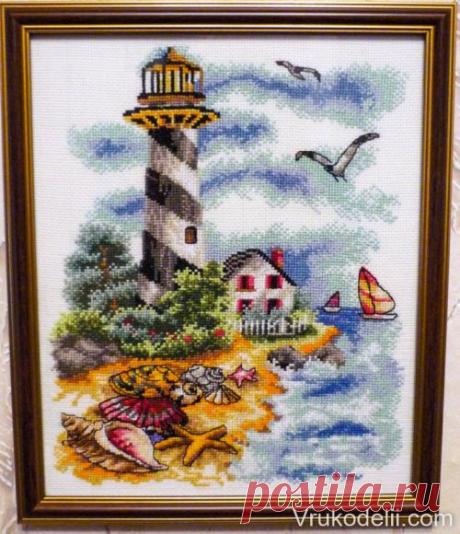 Картина Маяк / Вышивка крестом / В рукоделии