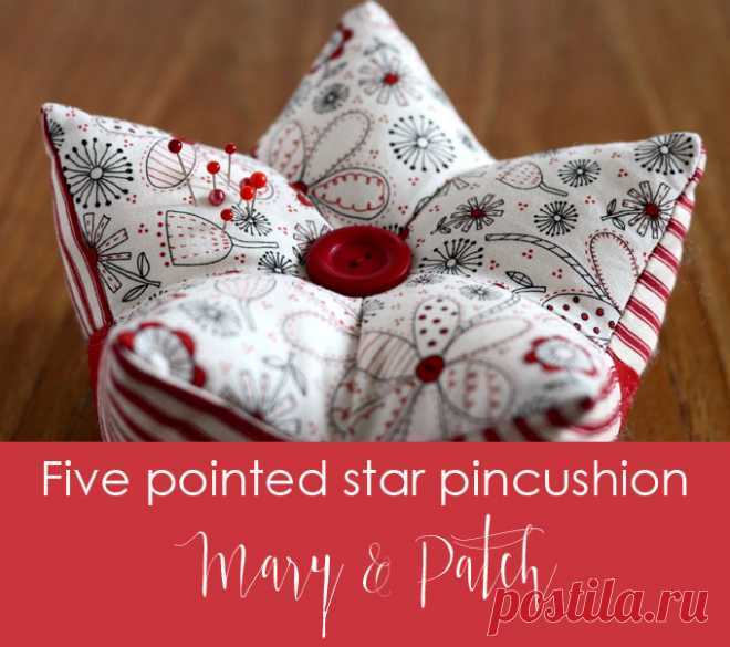 Five pointed star pincushion | Mary & Patch