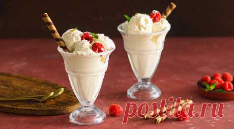 Мороженое в домашних условиях из сливок и йогурта