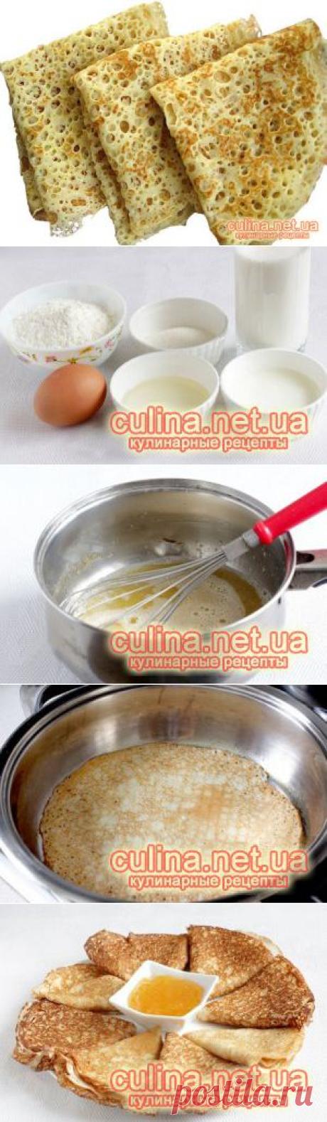 Рецепт блинов с дырочками - рецепты с фото