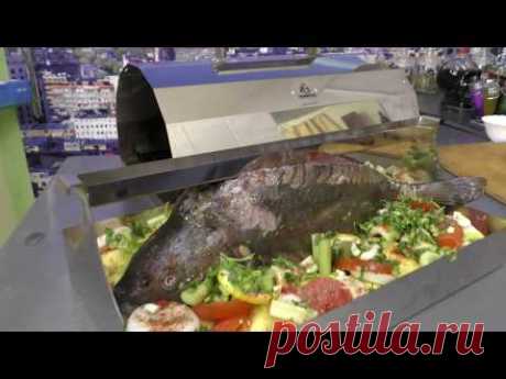 Как приготовить вкусного карпа в печи "Томилка" с овощами. Вкусный рецепт.
