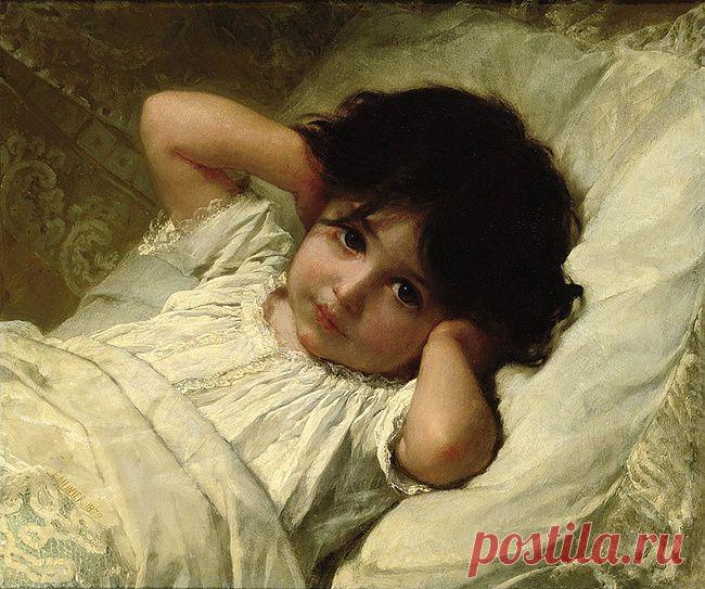 Детки и женщины на картинах Emile Munier.