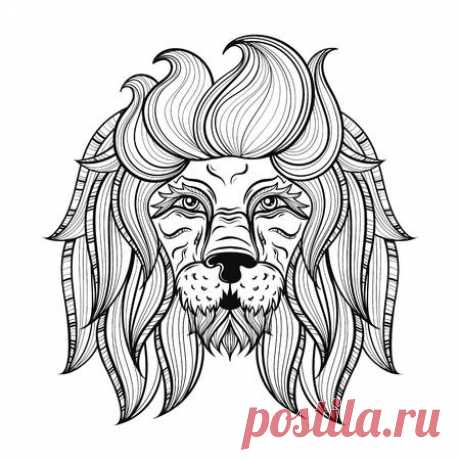 Vector ornamental Lion, ethnic patterned head. Hand drawn bohemian tattoo design in doodle style. Zentangle african totem illustration isolated on background. Aztec spirit. Animal collection. 123RF - Миллионы стоковых фото, векторов, видео и музыки для Ваших проектов.