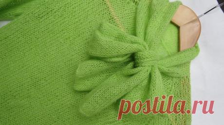 Простые, но эффектные вещи из невесомого мохера спицами | Сделуха | Яндекс Дзен