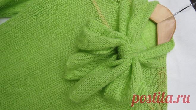 Простые, но эффектные вещи из невесомого мохера спицами | Сделуха | Яндекс Дзен