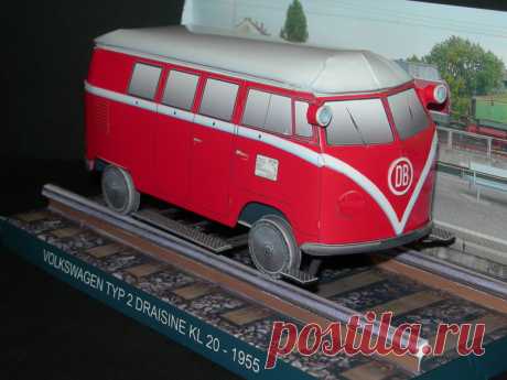 Volkswagen Draisine - Paperdiorama - Donwload Free Paper Model