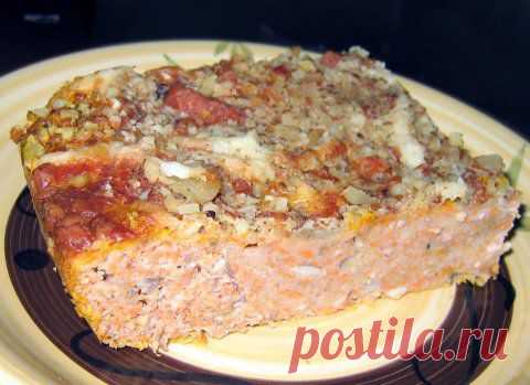 Тыквенная запеканка с сыром и орехами / рецепты с фото