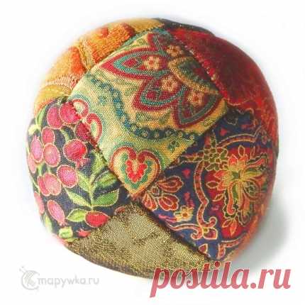 Лоскутный мячик - купить | Пэчворк, лоскутное шитье | HANDMADE интернет-магазин