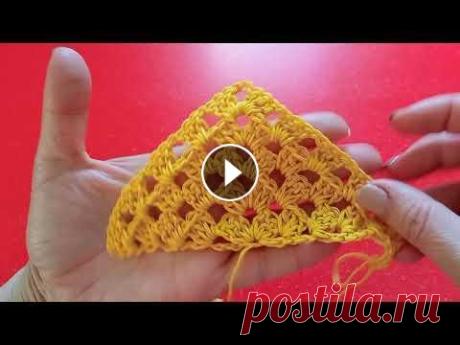 Вяжем косынку крючком из хлопка! Вяжем косынку крючком из хлопка!...