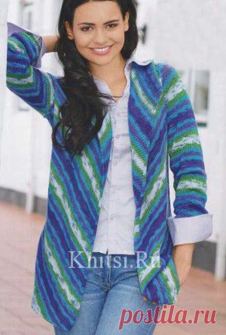 Жакет без застежки. Вязание для женщин / Жакеты / Спицами