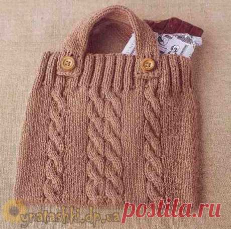 Вязаные сумочки, косметички, кошельки 10