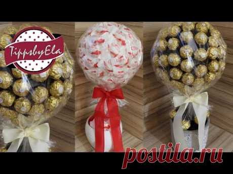 Rocherbaum Raffaelobaum Schokoladenbaum selber machen Anleitung Deutsch