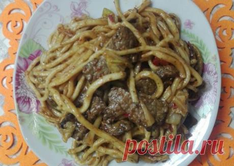 (15) Цомян (жаренный лагман) - пошаговый рецепт с фото. Автор рецепта am nyam . - Cookpad