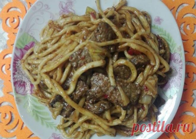 (15) Цомян (жаренный лагман) - пошаговый рецепт с фото. Автор рецепта am nyam . - Cookpad