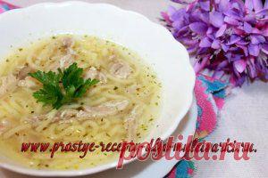 Суп с лапшой и курицей в мультиварке