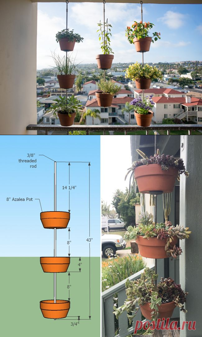 How to Turn Your Clay Pots Into a Vertical Garden | The Horticult