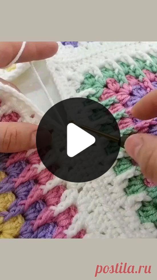 Пин содержит это изображение: crochet stitches | Crochet square patterns, Crochet stitches video, Crochet