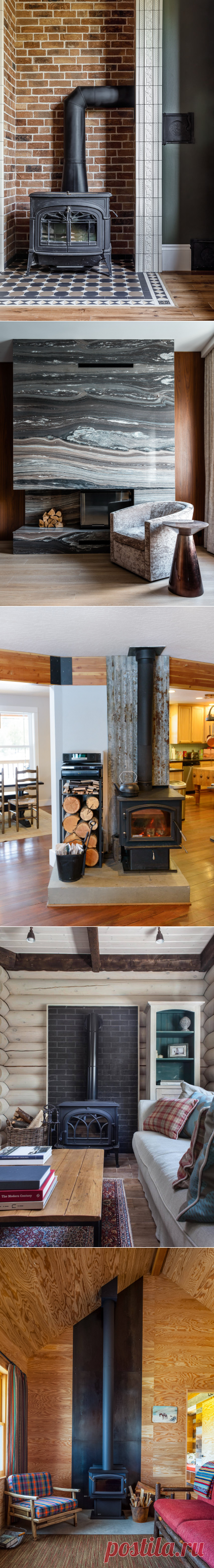 Вопрос: Как защитить стену за печью или камином | Houzz Россия