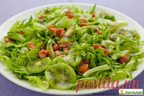 Фантастически вкусный салат из семги с киви