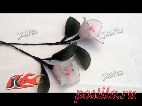 DIY How to make bougainvillea Stocking Flower - JK Arts 092