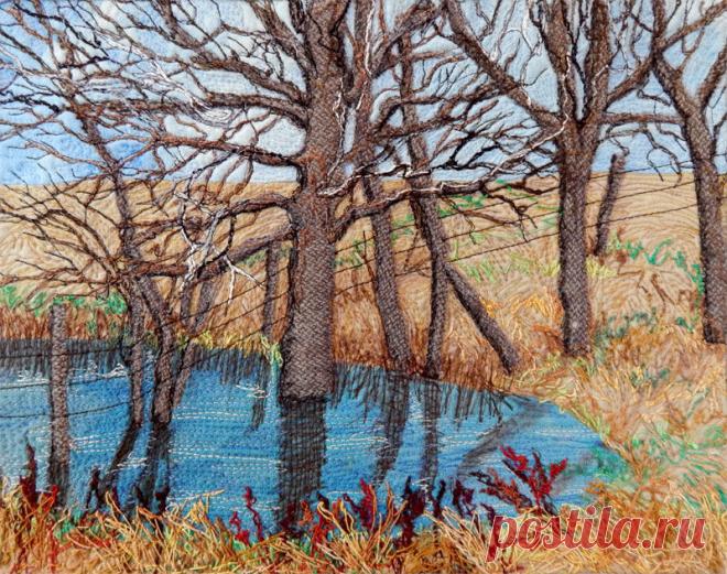 Удивительные лоскутные пейзажи — Сделай сам, идеи для творчества - DIY Ideas