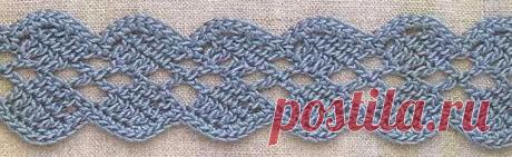Большая подборка каймы крючком