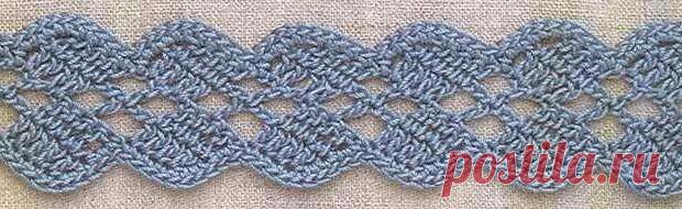 Большая подборка каймы крючком